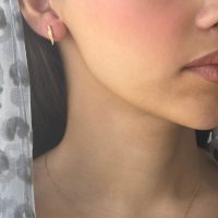 گوشواره طلا طرح برگ کد E022