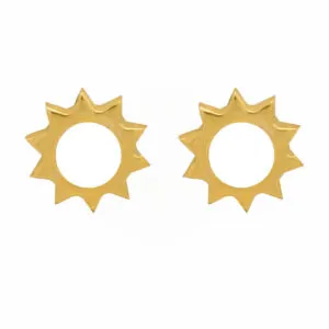 گوشواره طلا طرح خورشید کد E015