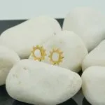 گوشواره طلا طرح خورشید کد E015