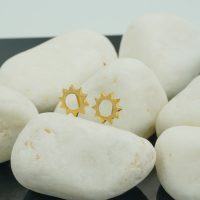 گوشواره طلا طرح خورشید کد E015