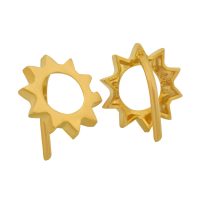 گوشواره طلا طرح خورشید کد E015