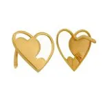 گوشواره طلا طرح قلب کد E017