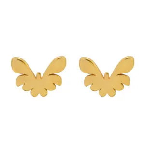 گوشواره طلا طرح پروانه کد E013