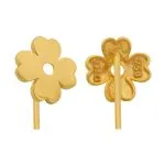 گوشواره طلا طرح گل کد E014