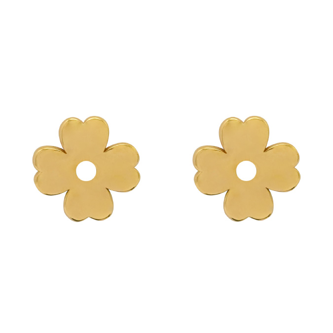 گوشواره طلا طرح گل کد E014