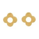 گوشواره طلا طرح گل کد E020