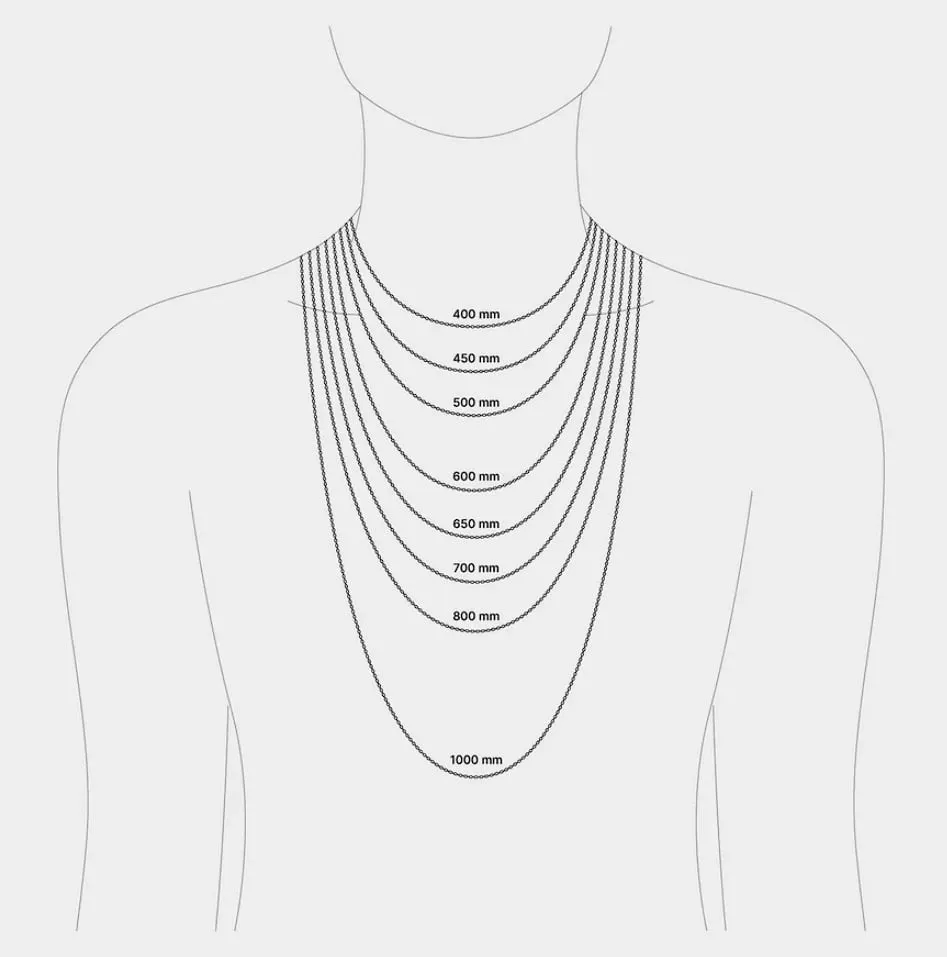 راهنما تعیین سایز گردنبند