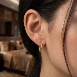 گوشواره حلقه ای طلا E024